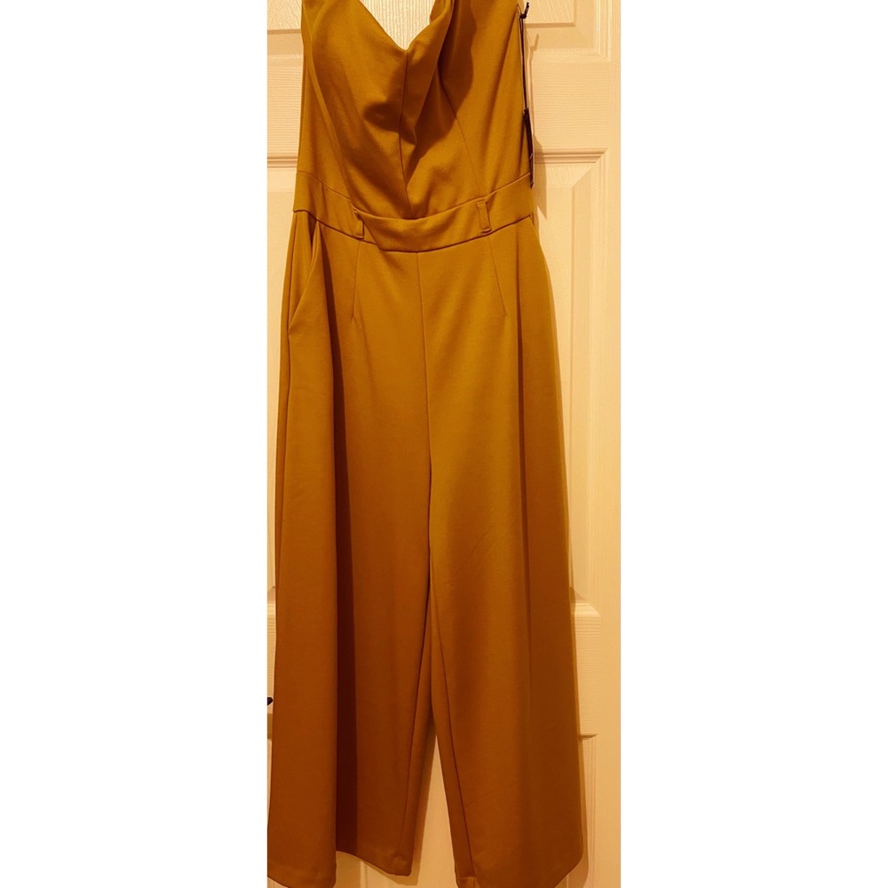 Brand New with tags mustard colored jumpsuit